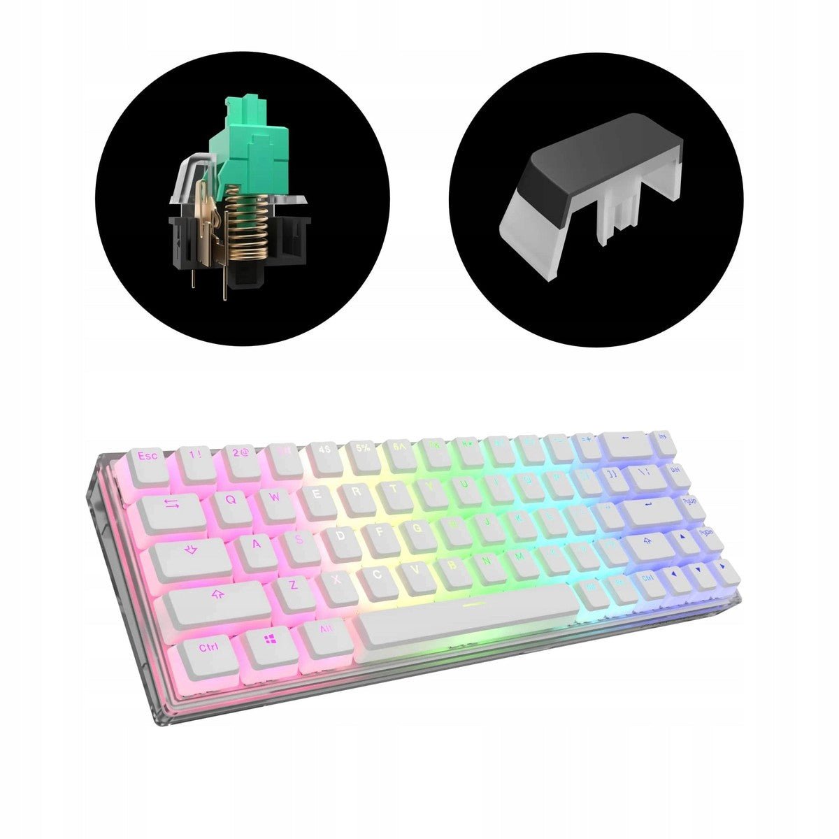 Klawiatura mechaniczna Dark Project - RGB DP-KD-68B-907705-GMT