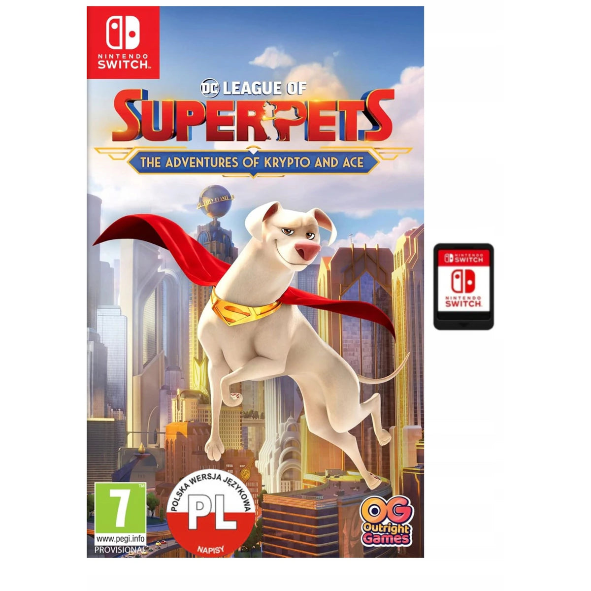 DC Liga Super-Pets: Przygody Krypto i Asa - Nintendo Switch - Dubbing PL