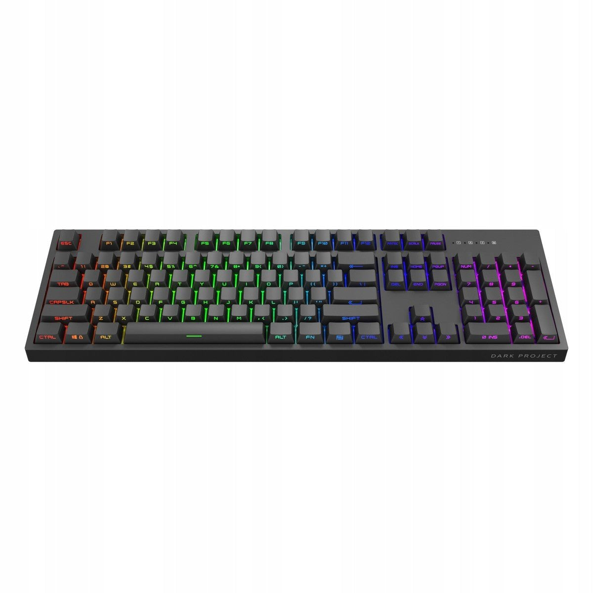 Klawiatura Mechaniczna Dark Project - Pro KD104 ABS Gateron Optical 2.0 Red