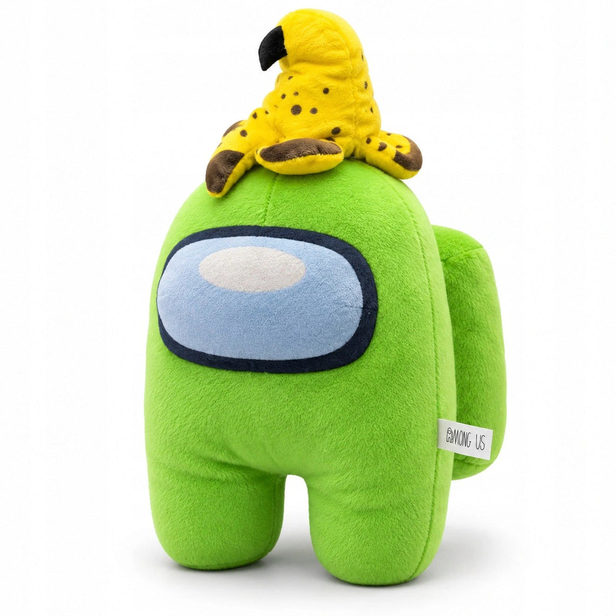 Maskotka Among Us - zielony Crewmate z bananem - 30 cm - ujęcie 4