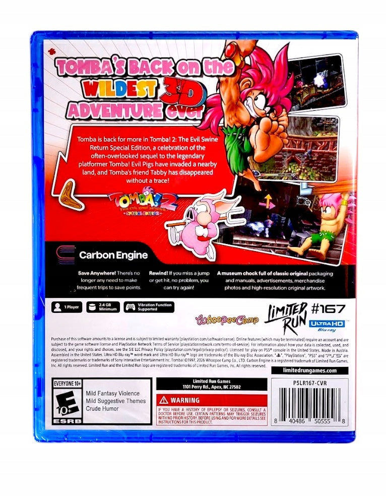 Tomba! 2: The Evil Swine Return - PS5 - LRG #167 - import USA