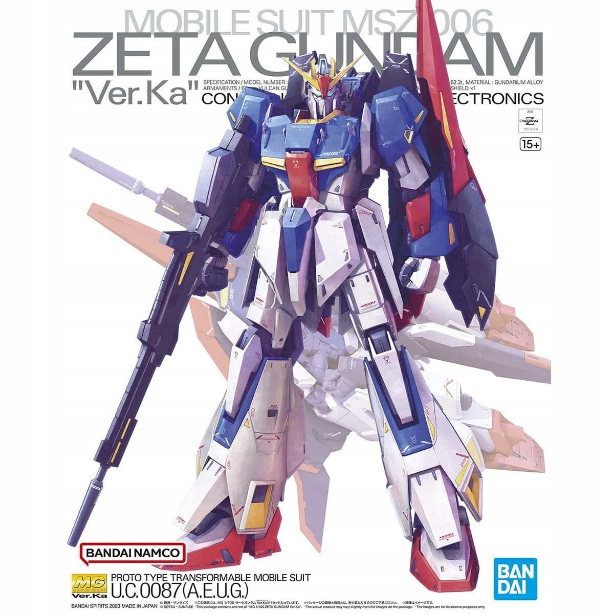 Zeta Gundam Ver.Ka – model Bandai MG 1:100