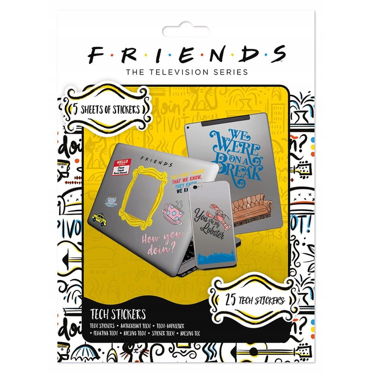 Naklejki z serialu Przyjaciele Friends 25 szt.