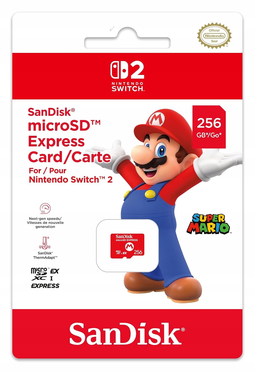SanDisk microSD Express 256 GB - opakowanie produktu