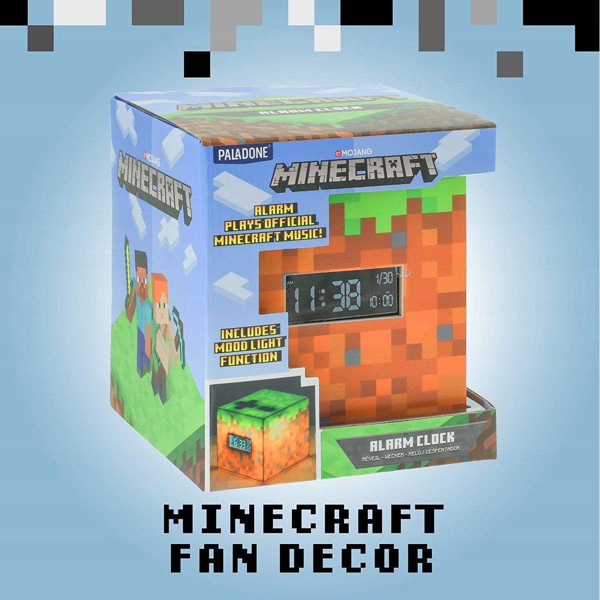 Budzik Minecraft - Grający Zegar