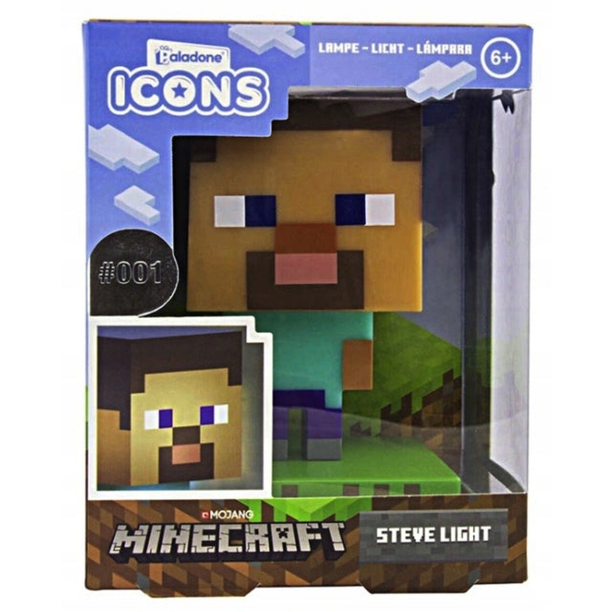 Lampka Minecraft - Steve 3D