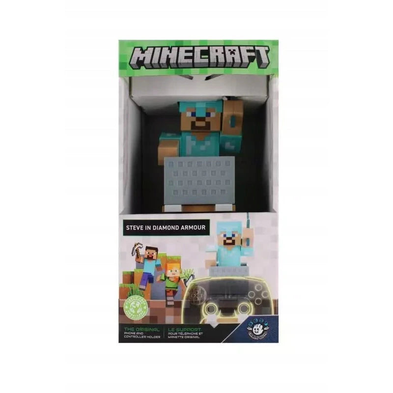 Cable Guys Minecraft Steve w diamentowej zbroi – opakowanie