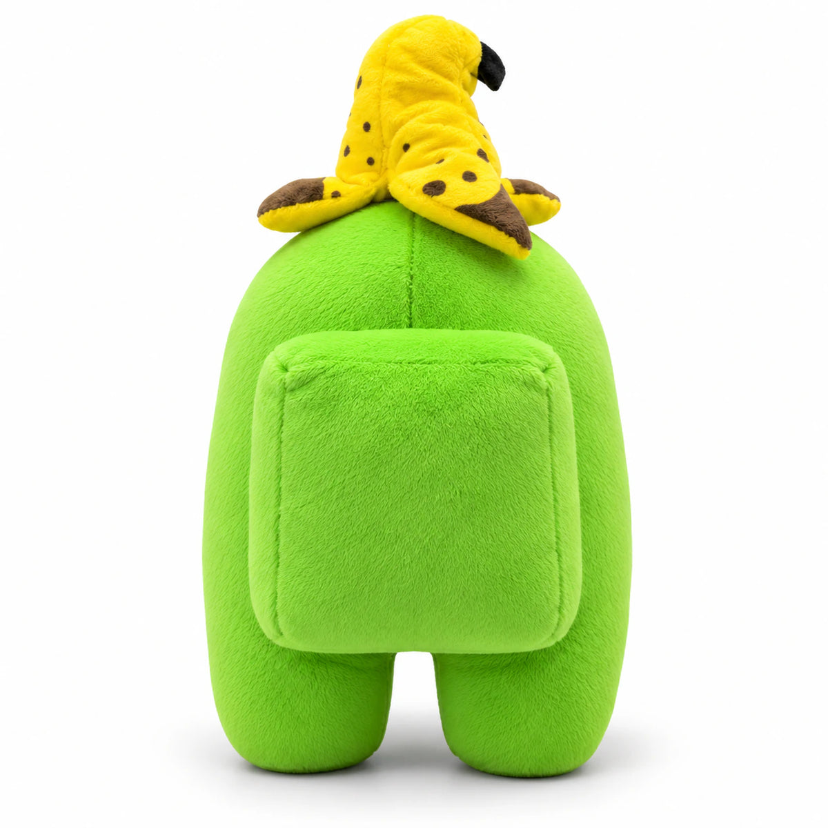 Maskotka Among Us - zielony Crewmate z bananem - 30 cm - ujęcie 3