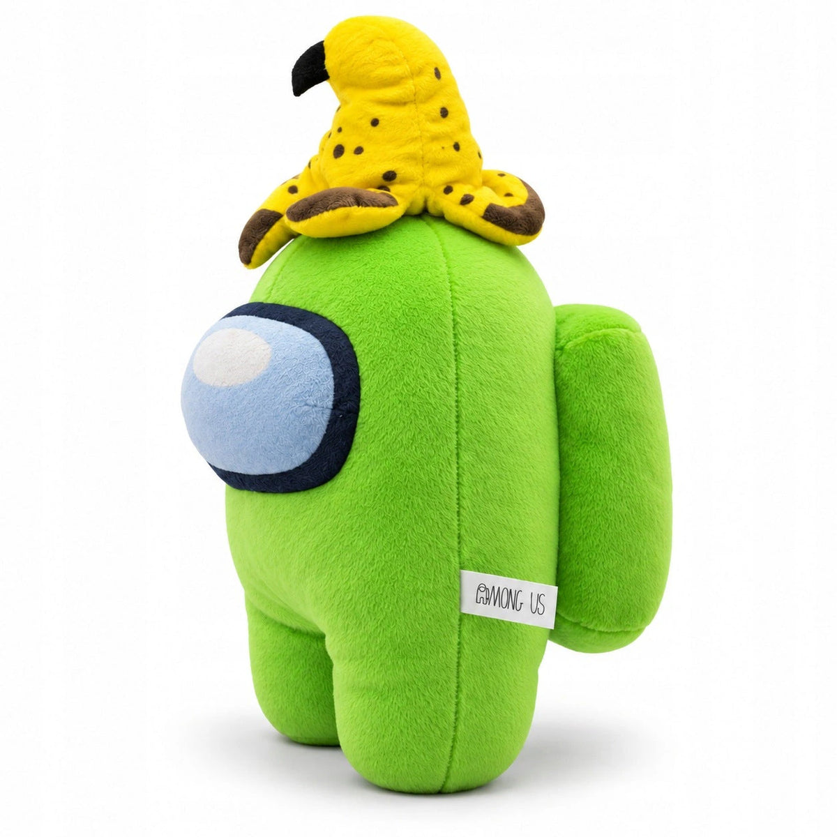 Maskotka Among Us - zielony Crewmate z bananem - 30 cm - ujęcie 5