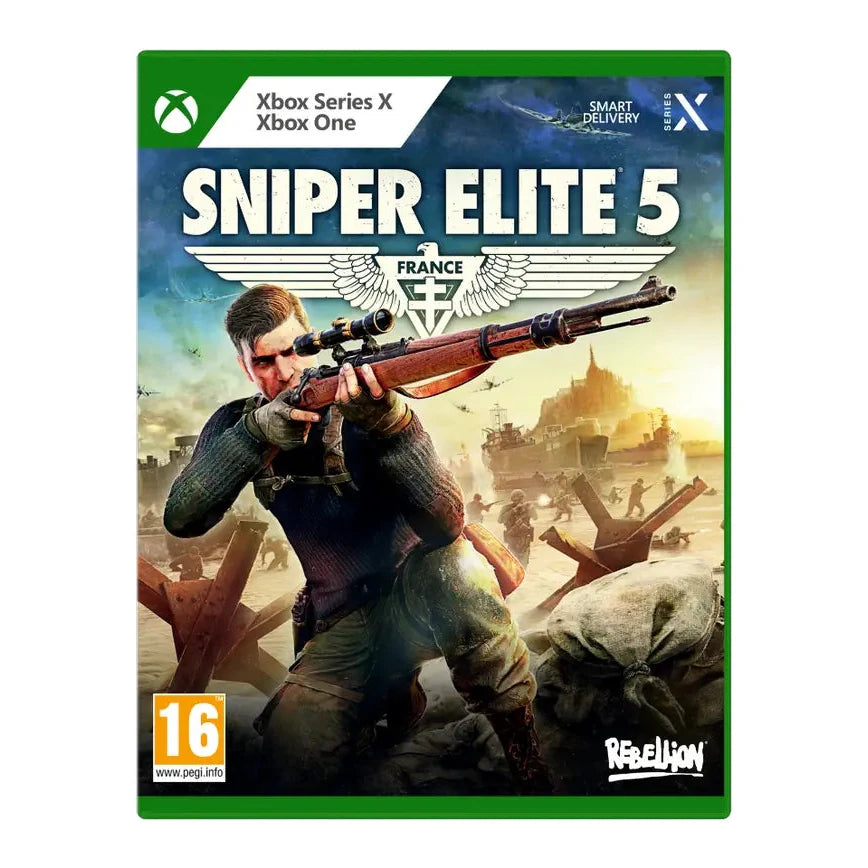 Sniper Elite 5 Xbox One Xbox Series X - okładka gry pudełkowej PL