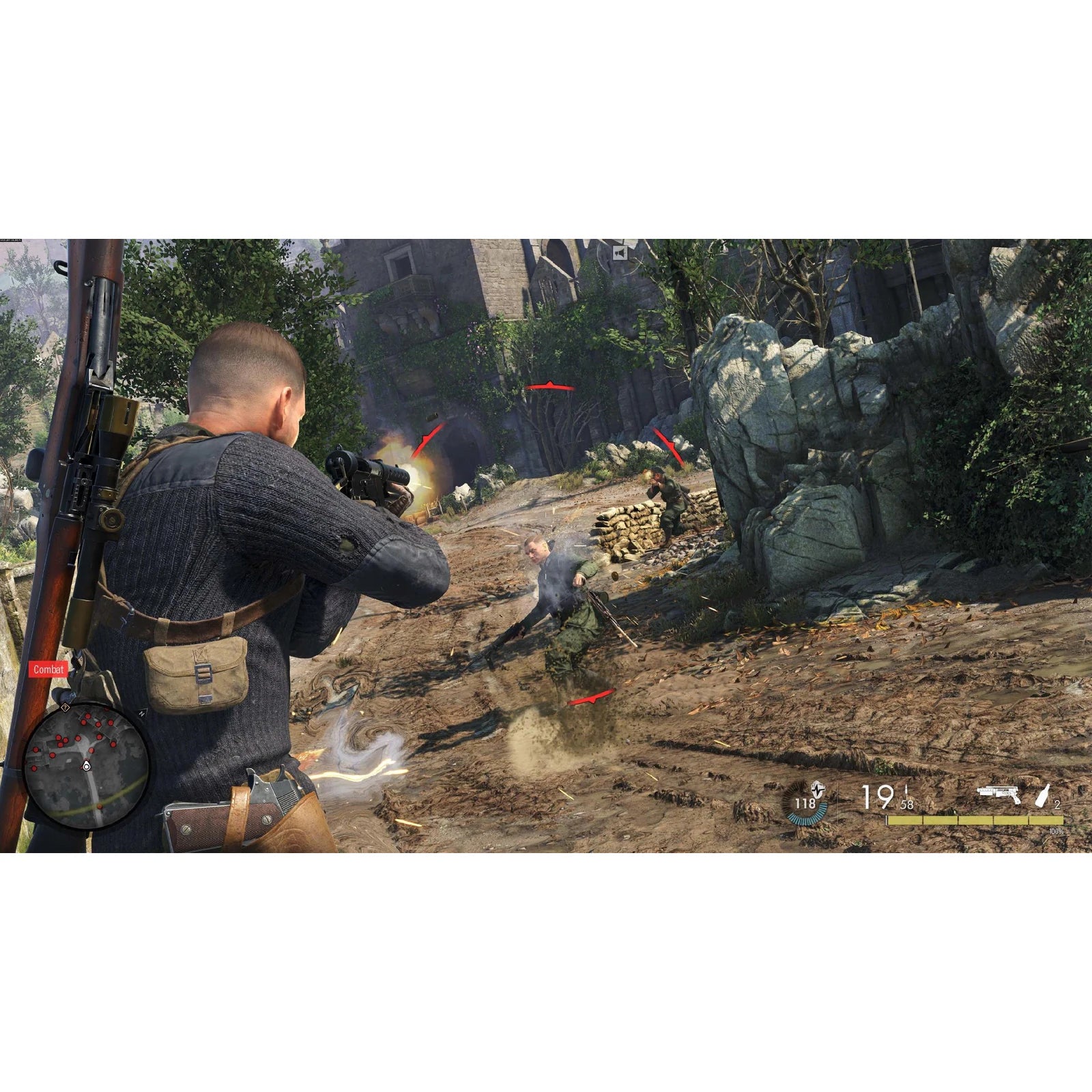Sniper Elite 5 - ujęcie z rozgrywki